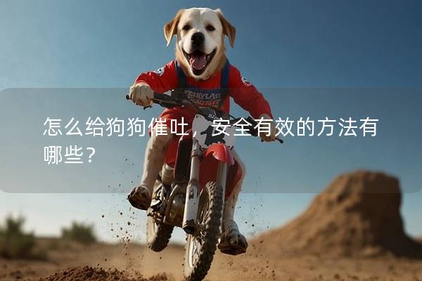 怎么給狗狗催吐，安全有效的方法有哪些？