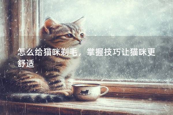 怎么給貓咪剃毛，掌握技巧讓貓咪更舒適