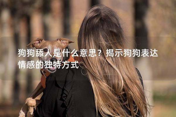 狗狗舔人是什么意思？揭示狗狗表達情感的獨特方式