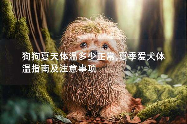 狗狗夏天體溫多少正常,夏季愛犬體溫指南及注意事項