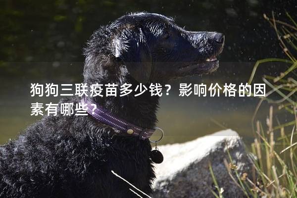 狗狗三聯疫苗多少錢？影響價格的因素有哪些？