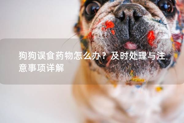 狗狗誤食藥物怎么辦？及時處理與注意事項詳解