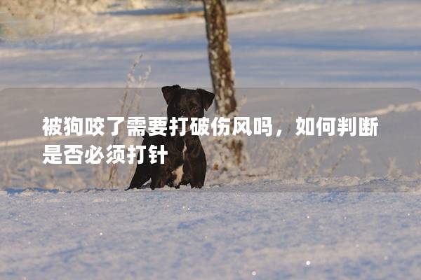 被狗咬了需要打破傷風嗎，如何判斷是否必須打針