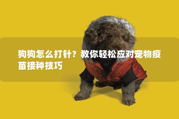 狗狗怎么打針？教你輕松應對寵物疫苗接種技巧