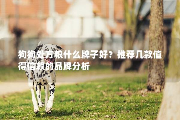狗狗處方糧什么牌子好？推薦幾款值得信賴的品牌分析