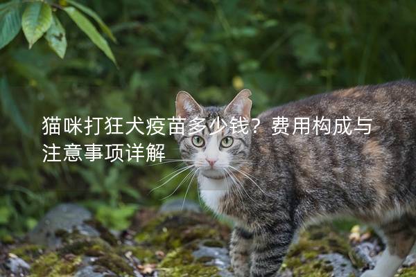 貓咪打狂犬疫苗多少錢？費用構成與注意事項詳解