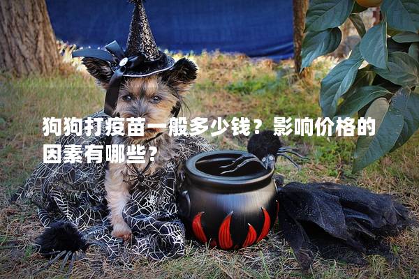 狗狗打疫苗一般多少錢？影響價格的因素有哪些？